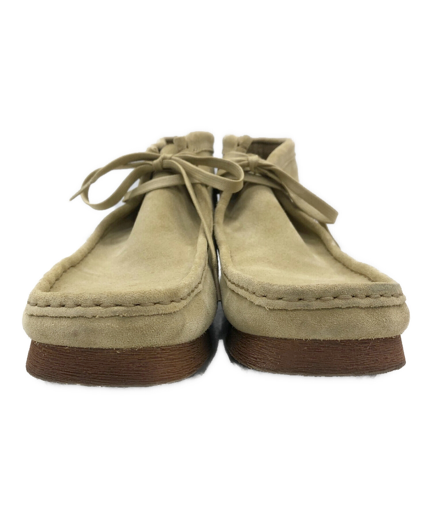 中古・古着通販】CLARKS (クラークス) ワラビーブーツ ベージュ サイズ 