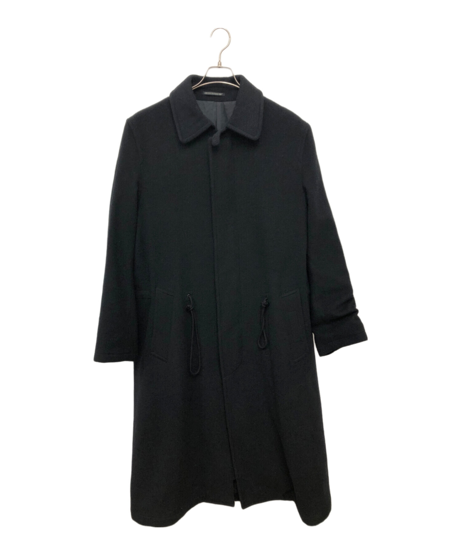 中古・古着通販】Yohji Yamamoto pour homme (ヨウジヤマモト プールオム) ステンカラーコート ブラック  サイズ:M｜ブランド・古着通販 トレファク公式【TREFAC FASHION】スマホサイト