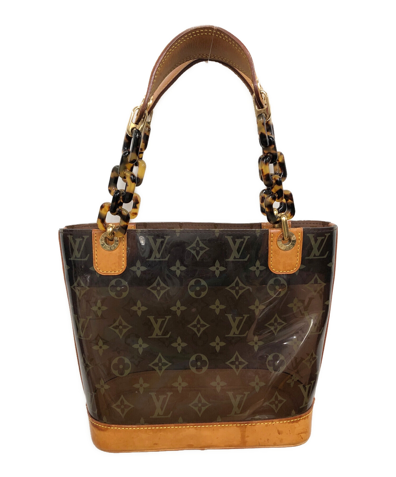 中古・古着通販】LOUIS VUITTON (ルイ ヴィトン) ビニールトートバッグ/カバ アンブルPM ブラウン｜ブランド・古着通販  トレファク公式【TREFAC FASHION】スマホサイト