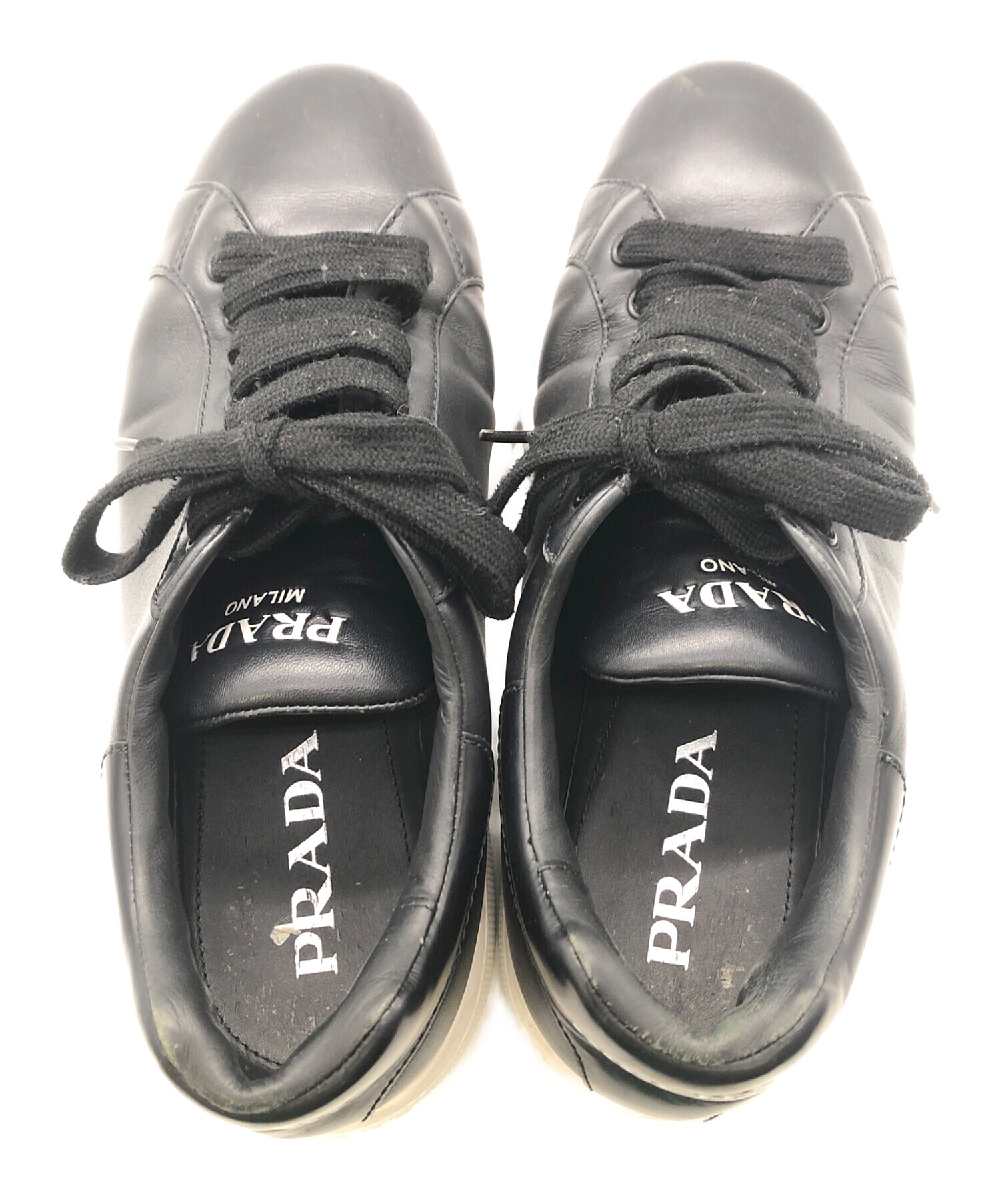 中古・古着通販】PRADA (プラダ) スニーカー ブラック サイズ:US8｜ブランド・古着通販 トレファク公式【TREFAC  FASHION】スマホサイト