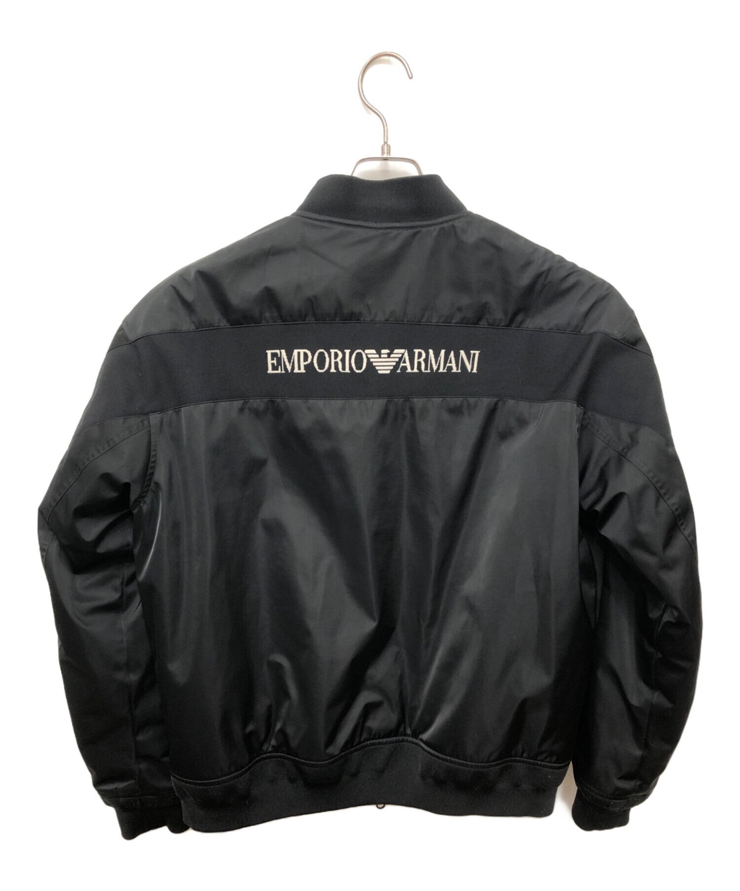 EMPORIO ARMANI (エンポリオアルマーニ) MA-1ジャケット ブラック サイズ:54（L-XL）