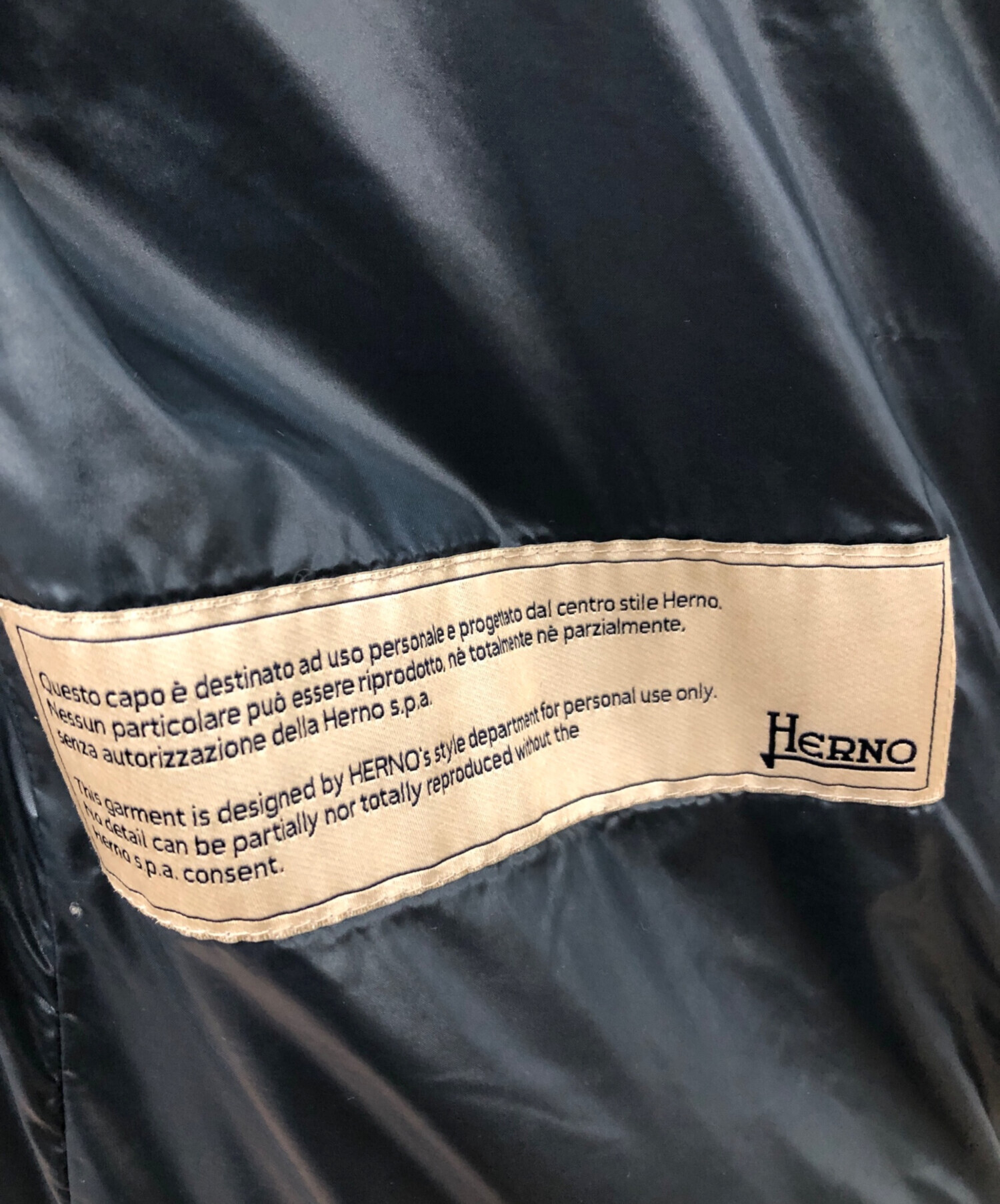 中古・古着通販】HERNO (ヘルノ) 切替ダウンコート ネイビー サイズ:40(JP：M相当)｜ブランド・古着通販 トレファク公式【TREFAC  FASHION】スマホサイト