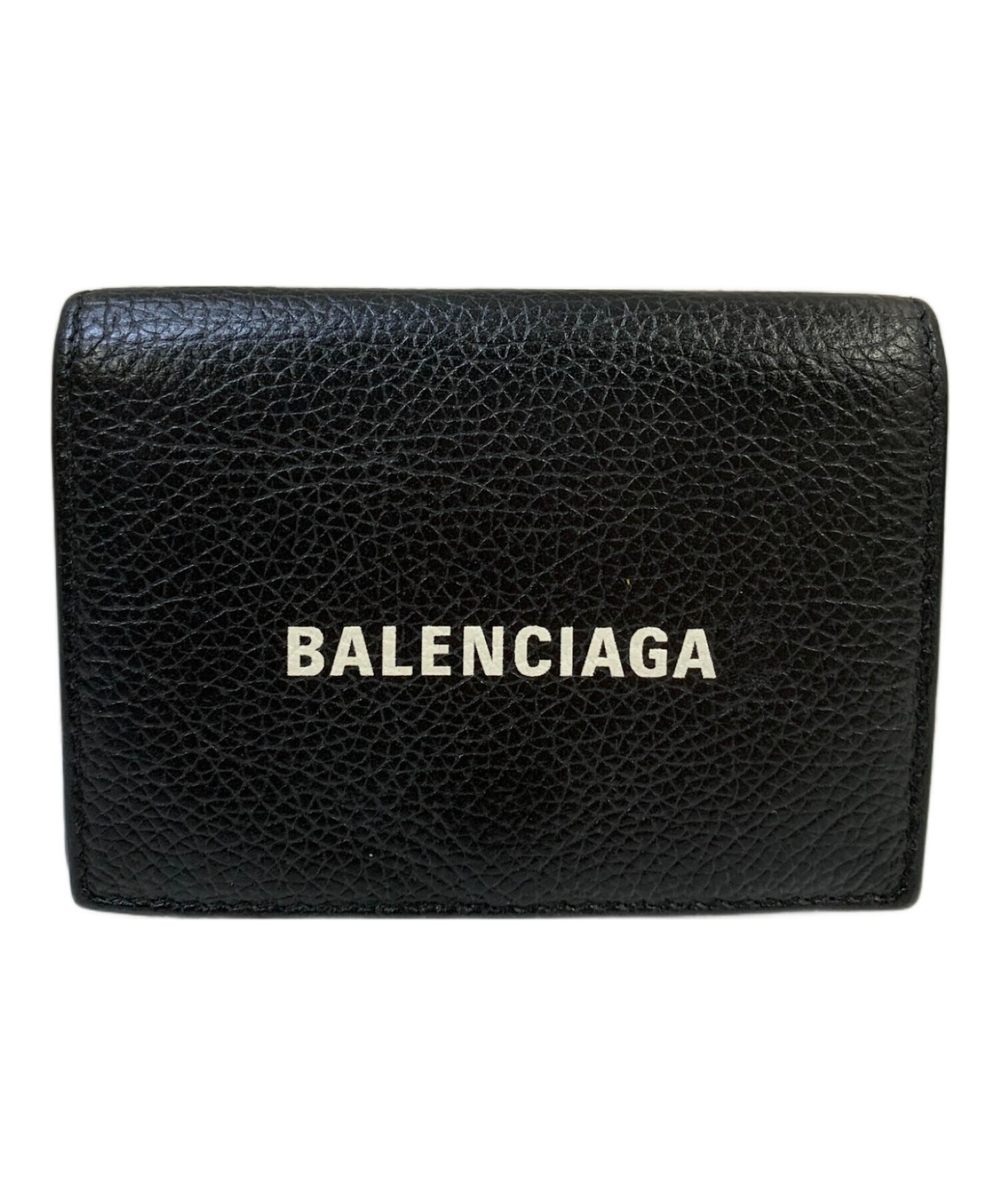 中古・古着通販】BALENCIAGA (バレンシアガ) 3つ折り財布 ブラック｜ブランド・古着通販 トレファク公式【TREFAC  FASHION】スマホサイト