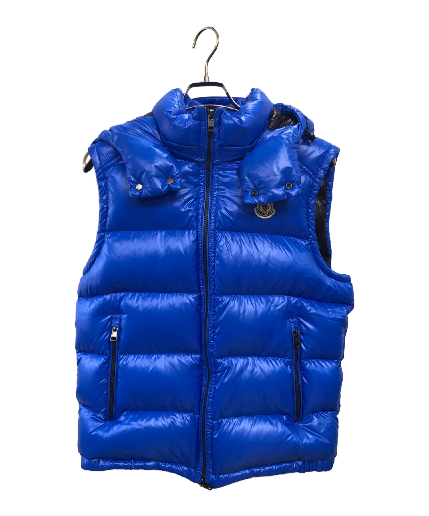 MONCLER (モンクレール) LACET GILETダウンベスト ブルー サイズ:3(L-XL相当)