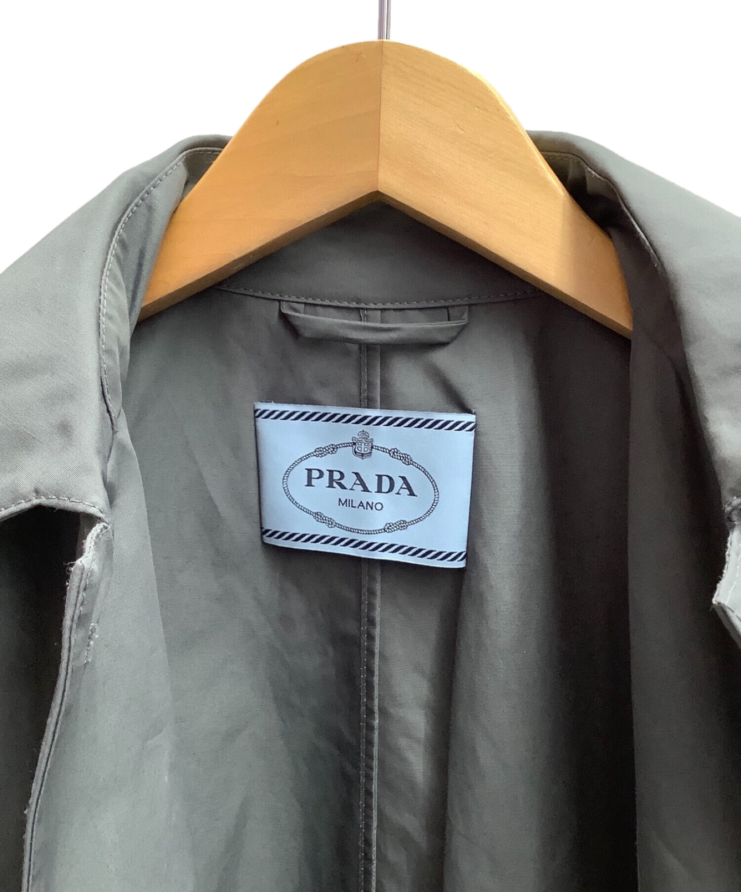 PRADA (プラダ) トレンチコート グレー サイズ:36S