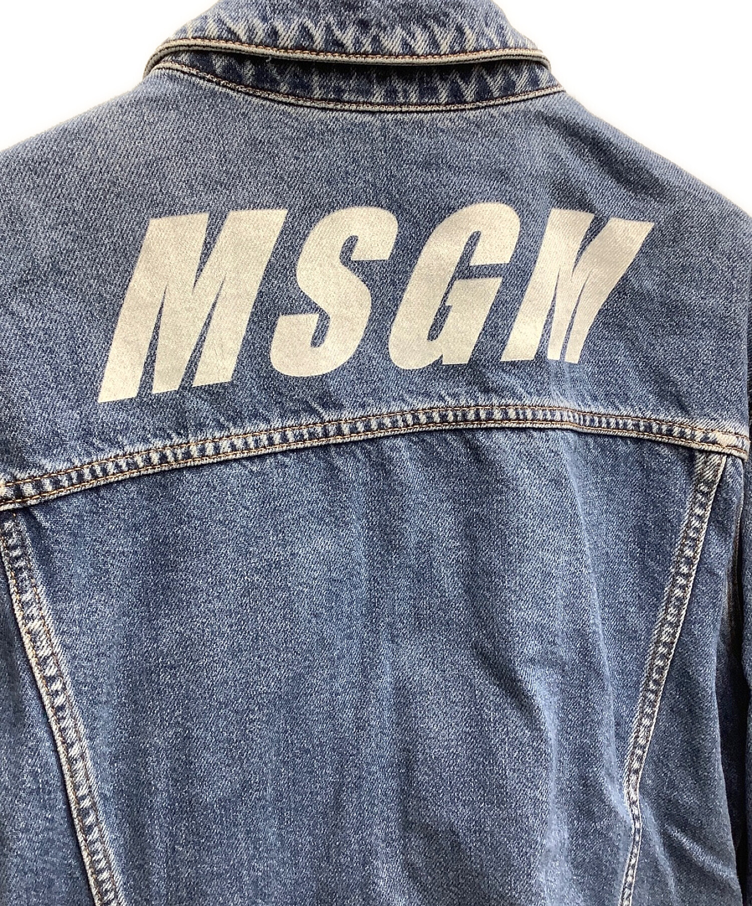 MSGM (エムエスジーエム) デニムジャケット インディゴ サイズ:48