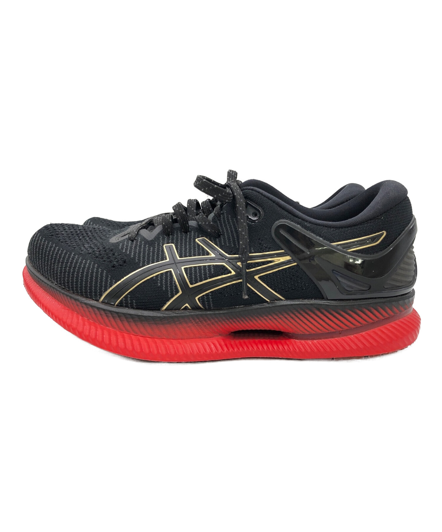 asics (アシックス) ランニングシューズ ブラック×レッド サイズ:26cm