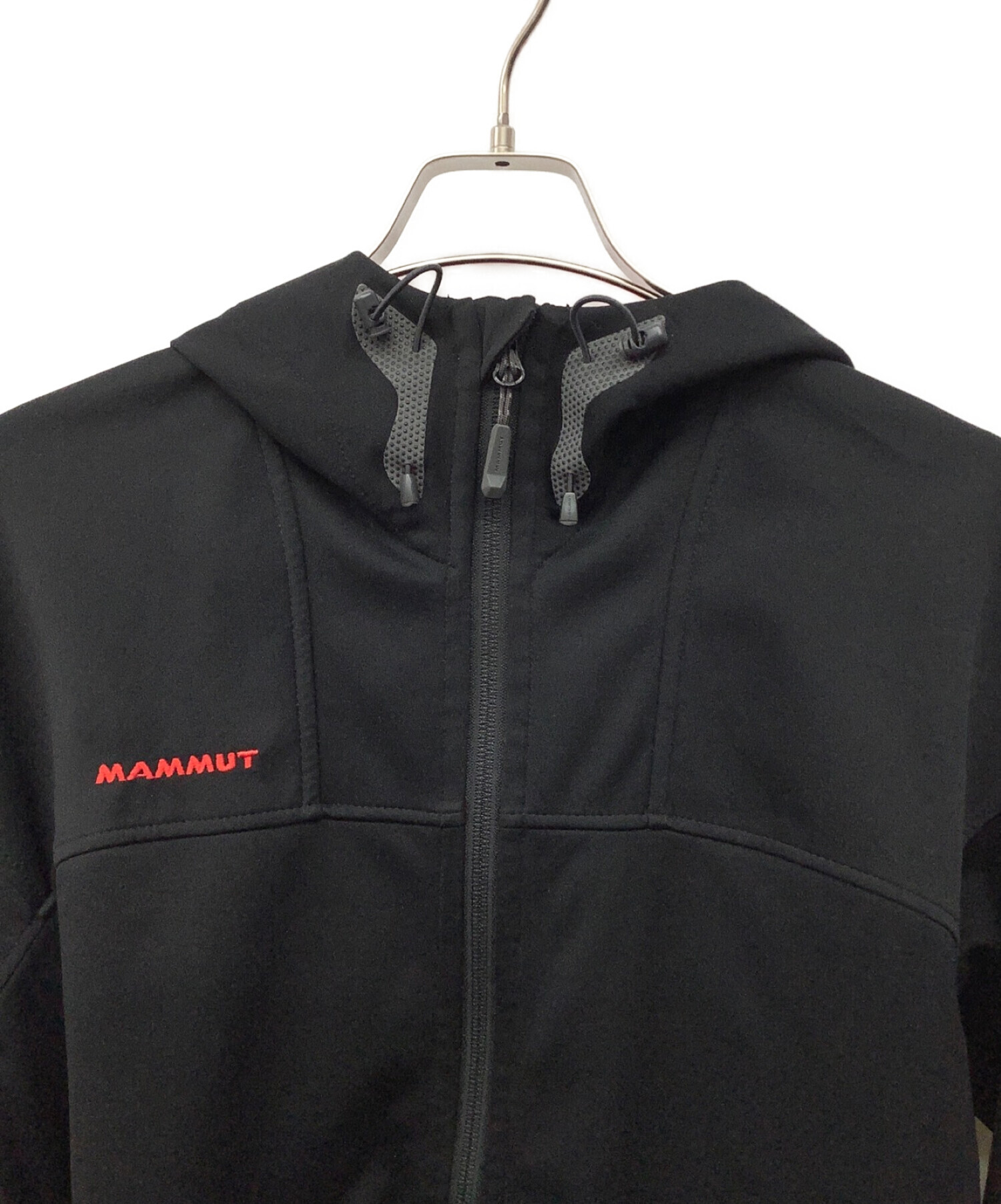 MAMMUT (マムート) マウンテンパーカー ブラック×レッド サイズ:L