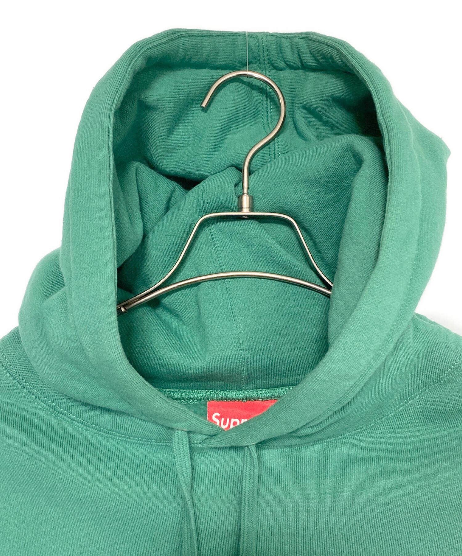 SUPREME (シュプリーム) Corner Label Hooded Sweatshirt グリーン サイズ:L