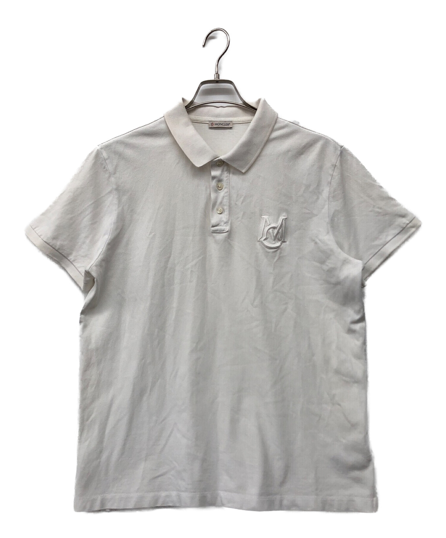 MONCLER (モンクレール) ポロシャツ ホワイト サイズ:XL