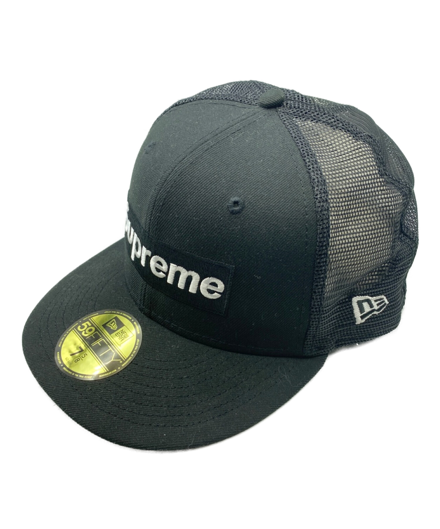 SUPREME (シュプリーム) NEWERA (ニューエラ) Box Logo Mesh Back New Era ブラック サイズ:7 5/8 (  60.6cm )