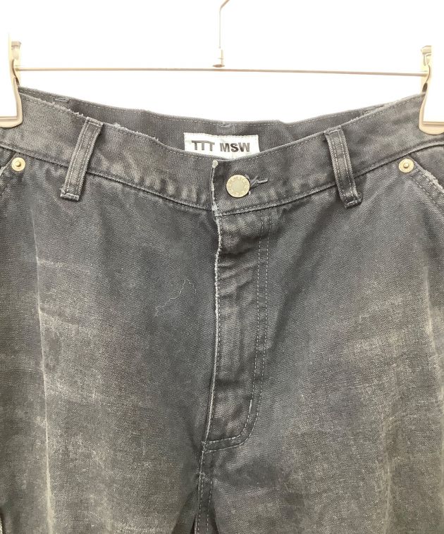 中古・古着通販】TTT MSW (ティー) BORO Work Pants ブラック