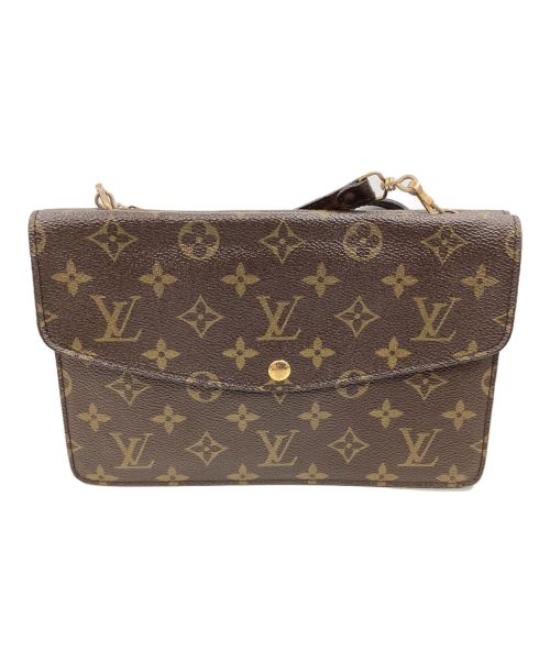 中古・古着通販】LOUIS VUITTON (ルイ ヴィトン) ダブルラバットショルダーバッグ ブラウン｜ブランド・古着通販  トレファク公式【TREFAC FASHION】スマホサイト