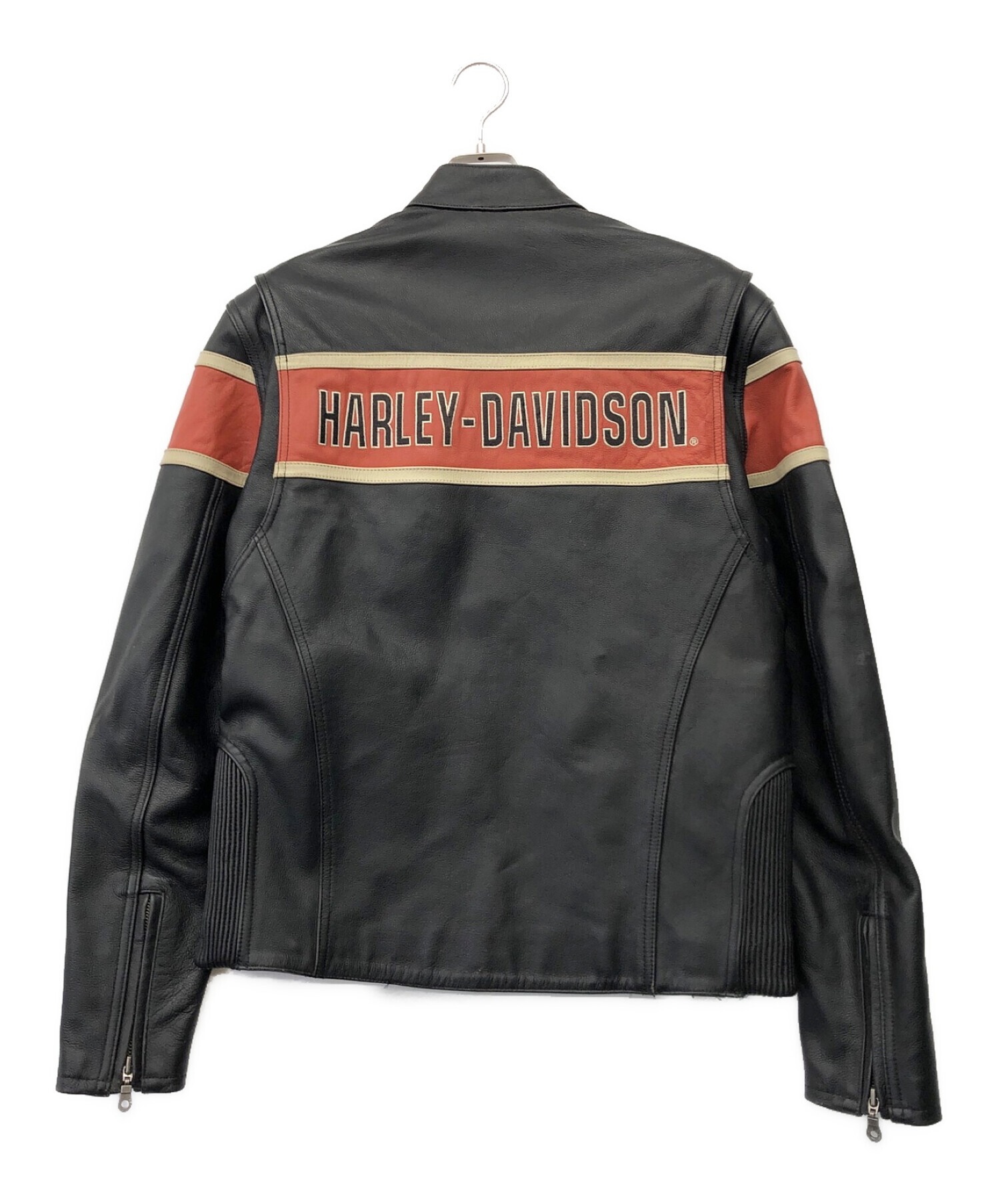 HARLEY-DAVIDSON (ハーレーダビッドソン) ライダースジャケット ブラック サイズ:M