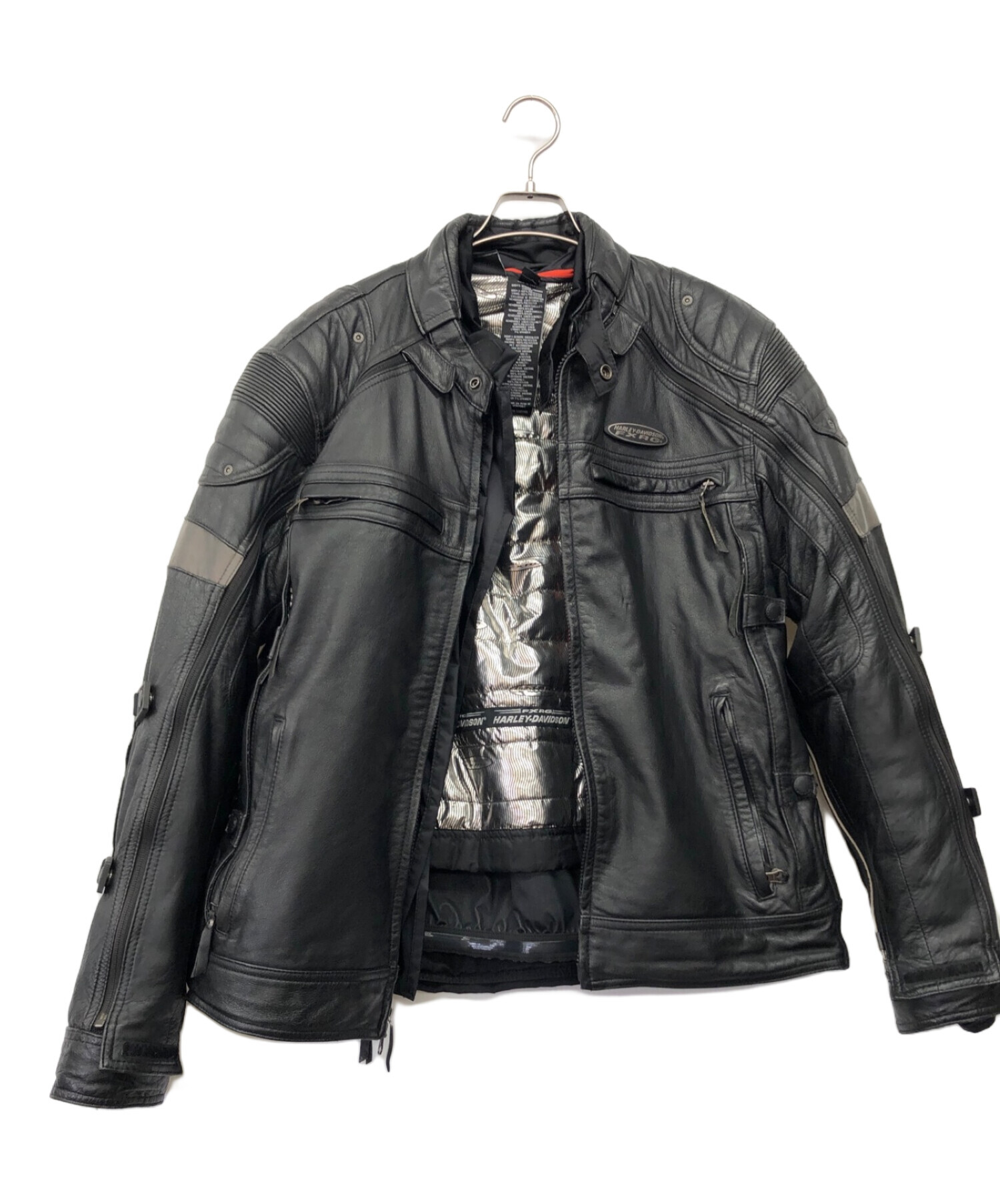 中古・古着通販】HARLEY-DAVIDSON (ハーレーダビッドソン) レザージャケット ブラック サイズ:L｜ブランド・古着通販  トレファク公式【TREFAC FASHION】スマホサイト