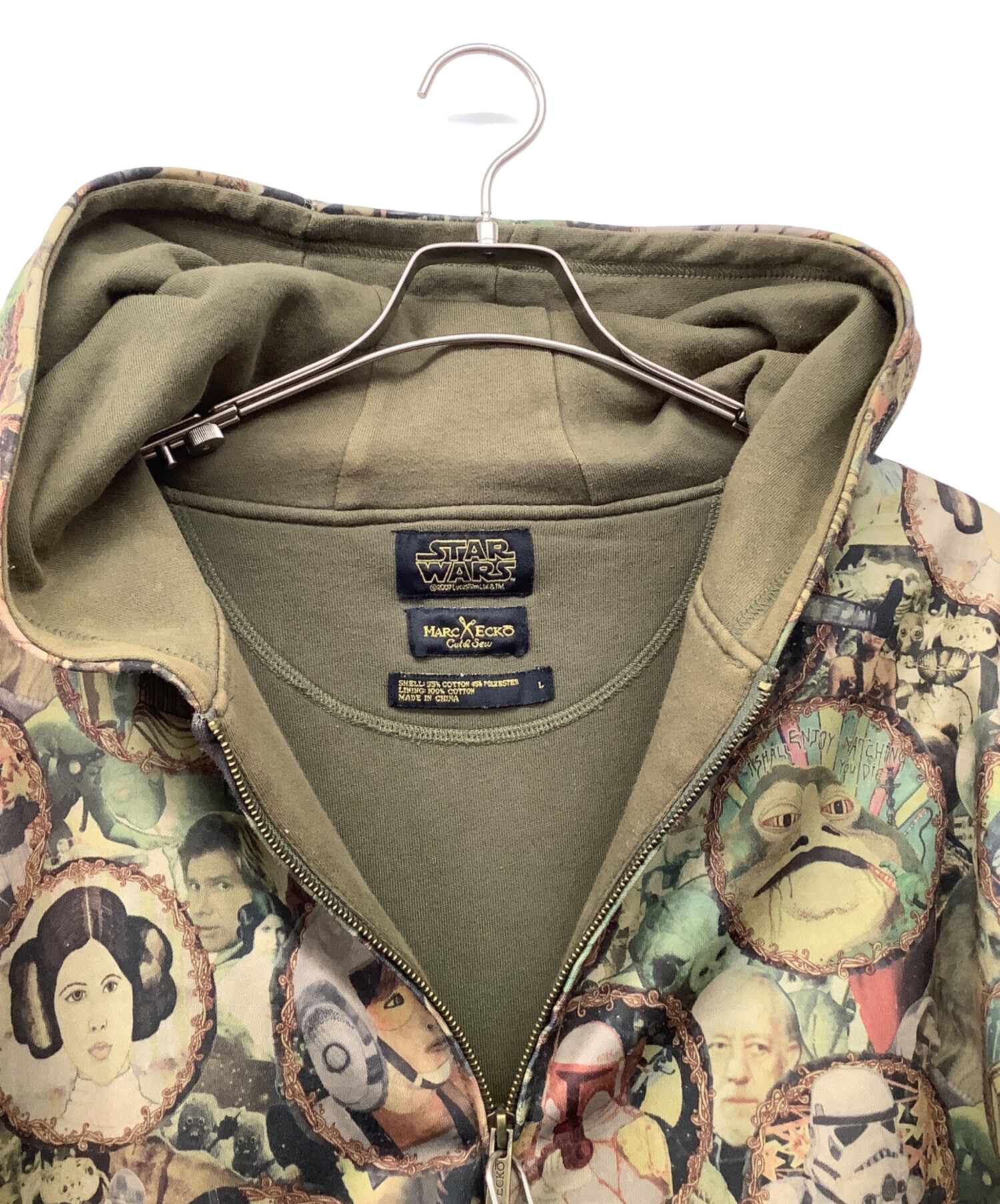 中古・古着通販】STAR WARS (スターウォーズ) MARC ECKO (マークエコ) ジップパーカー カーキ サイズ:L｜ブランド・古着通販  トレファク公式【TREFAC FASHION】スマホサイト