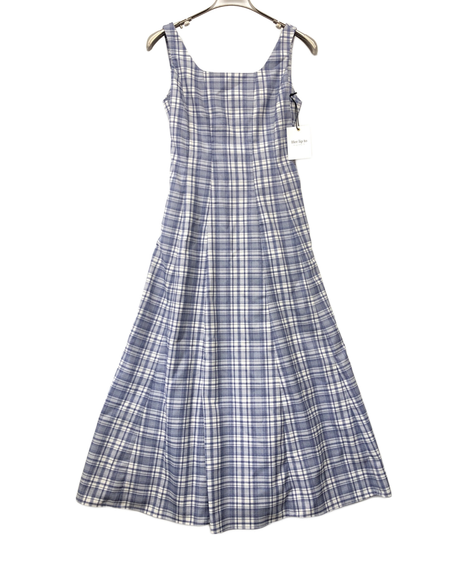 中古・古着通販】HER LIP TO (ハーリップトゥ) Paddington Long Dress ペールブルー サイズ:S｜ブランド・古着通販  トレファク公式【TREFAC FASHION】スマホサイト