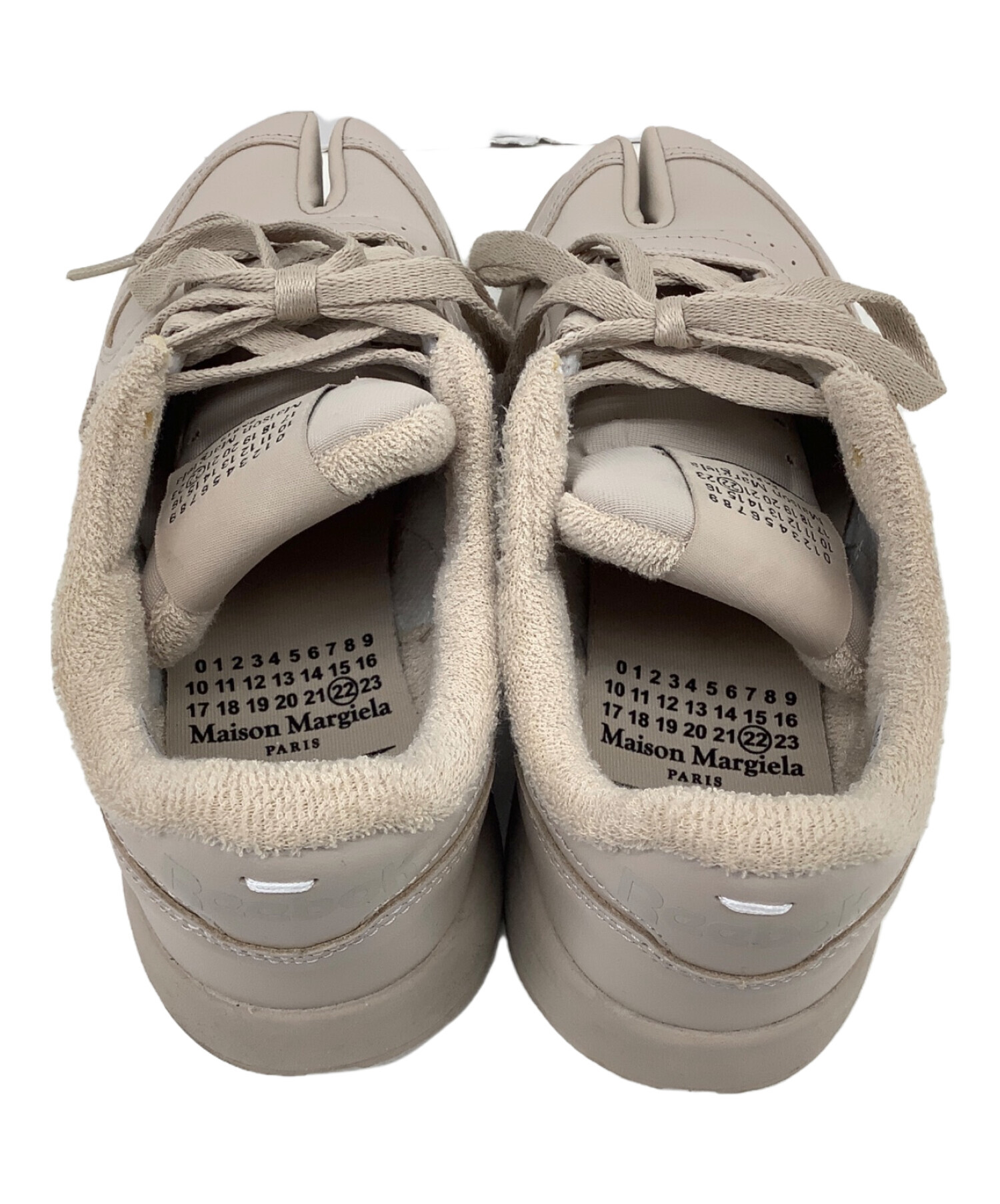 Maison Margiela (メゾンマルジェラ) Reebok (リーボック) Classic Leather Tabi ベージュ  サイズ:23.5CM