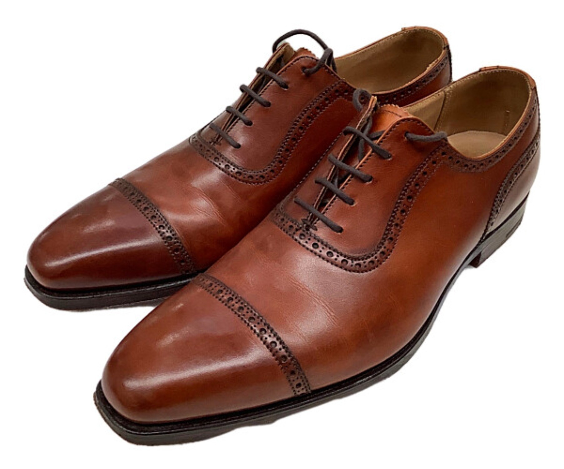 Crockett & Jones (クロケット＆ジョーンズ) ストレートチップシューズ ブラウン サイズ:7 5152