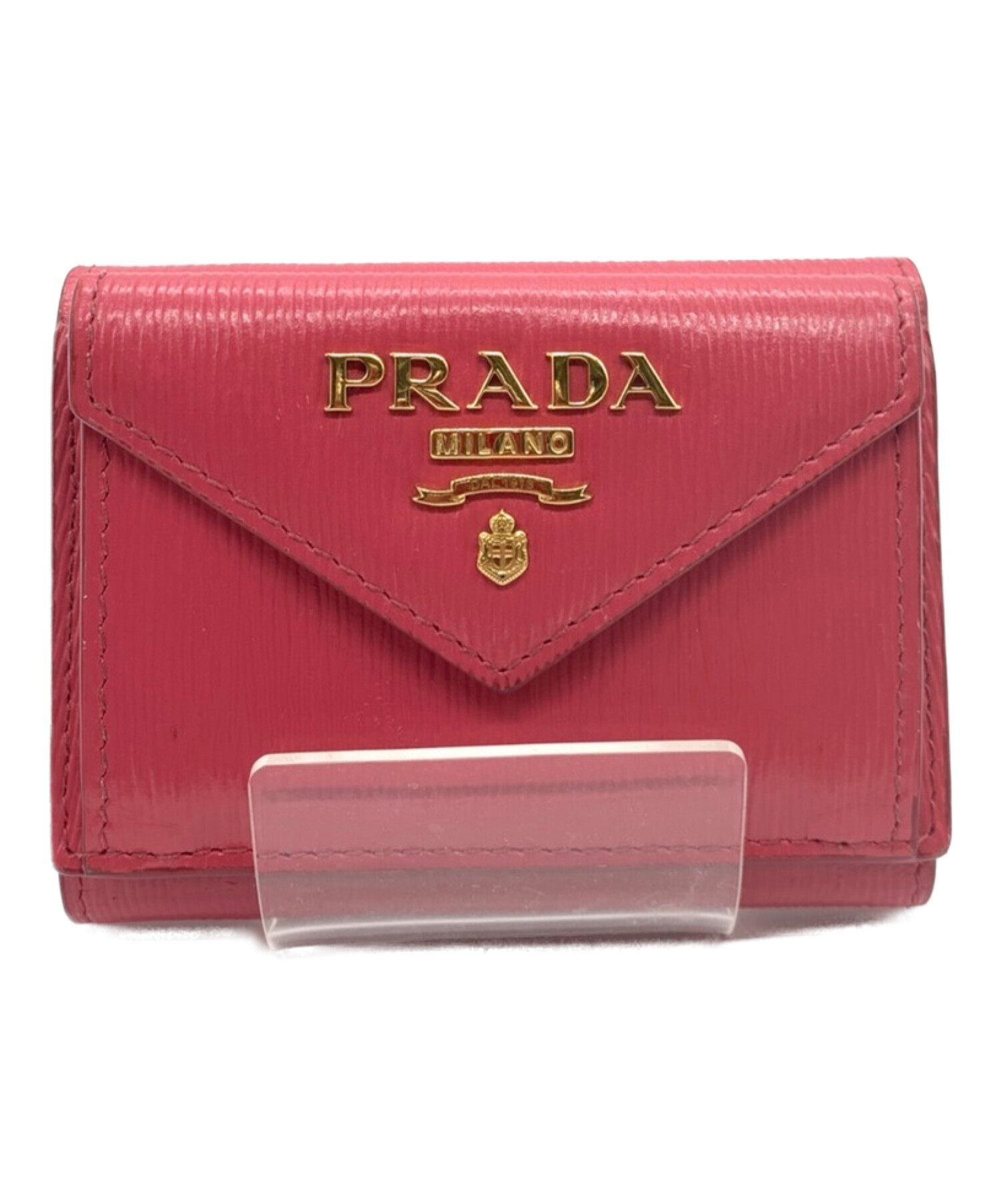 中古・古着通販】PRADA (プラダ) 3つ折り財布 ピンク｜ブランド・古着