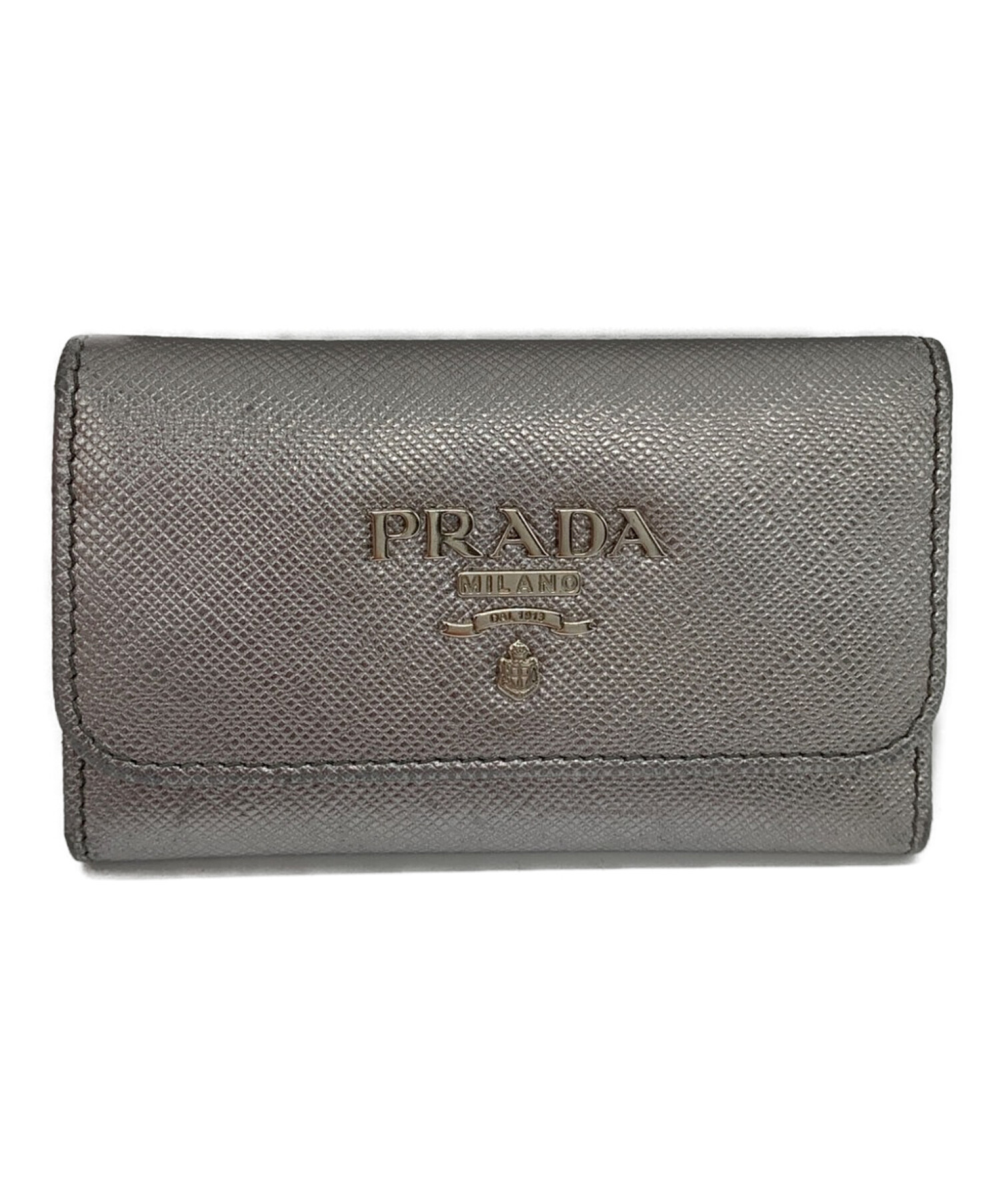 PRADA (プラダ) キーケース シルバー