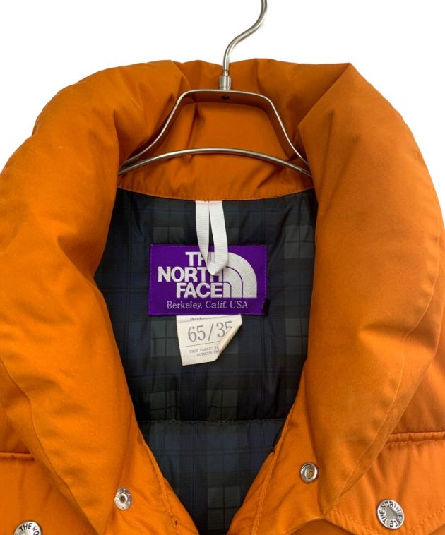 中古・古着通販】THE NORTHFACE PURPLELABEL (ザ・ノースフェイス パープルレーベル) ダウンベスト オレンジ サイズ:XS｜ブランド・古着通販  トレファク公式【TREFAC FASHION】スマホサイト