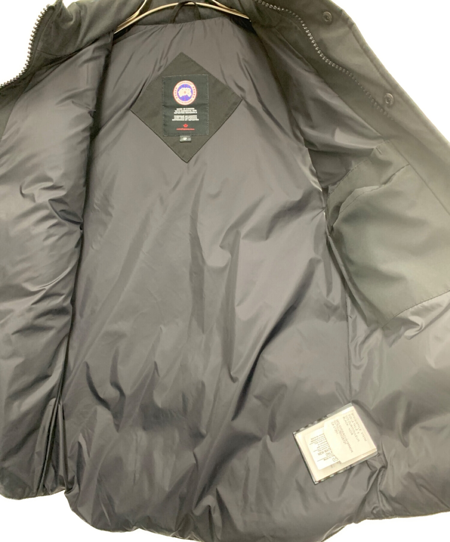 中古・古着通販】CANADA GOOSE (カナダグース) ダウンベスト ブラック