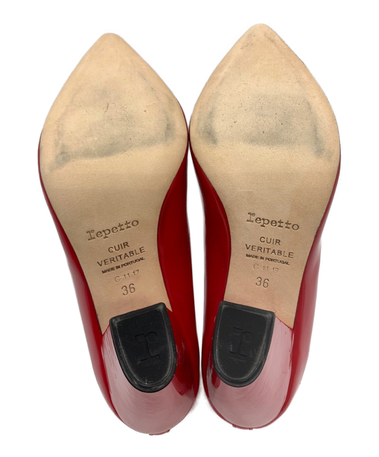 中古・古着通販】repetto (レペット) エナメルパンプス レッド サイズ