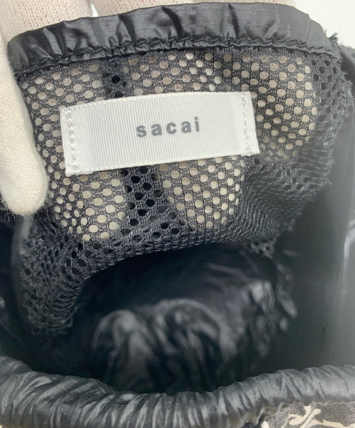 sacai (サカイ) 巾着 グレー
