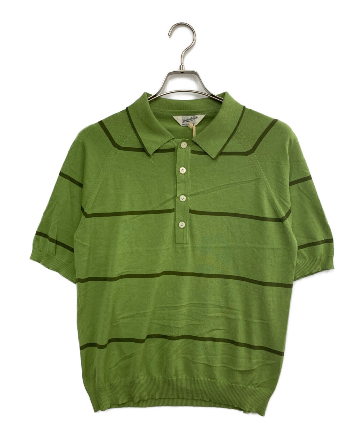 TENDERLOIN (テンダーロイン) ニットポロシャツ グリーン サイズ:M