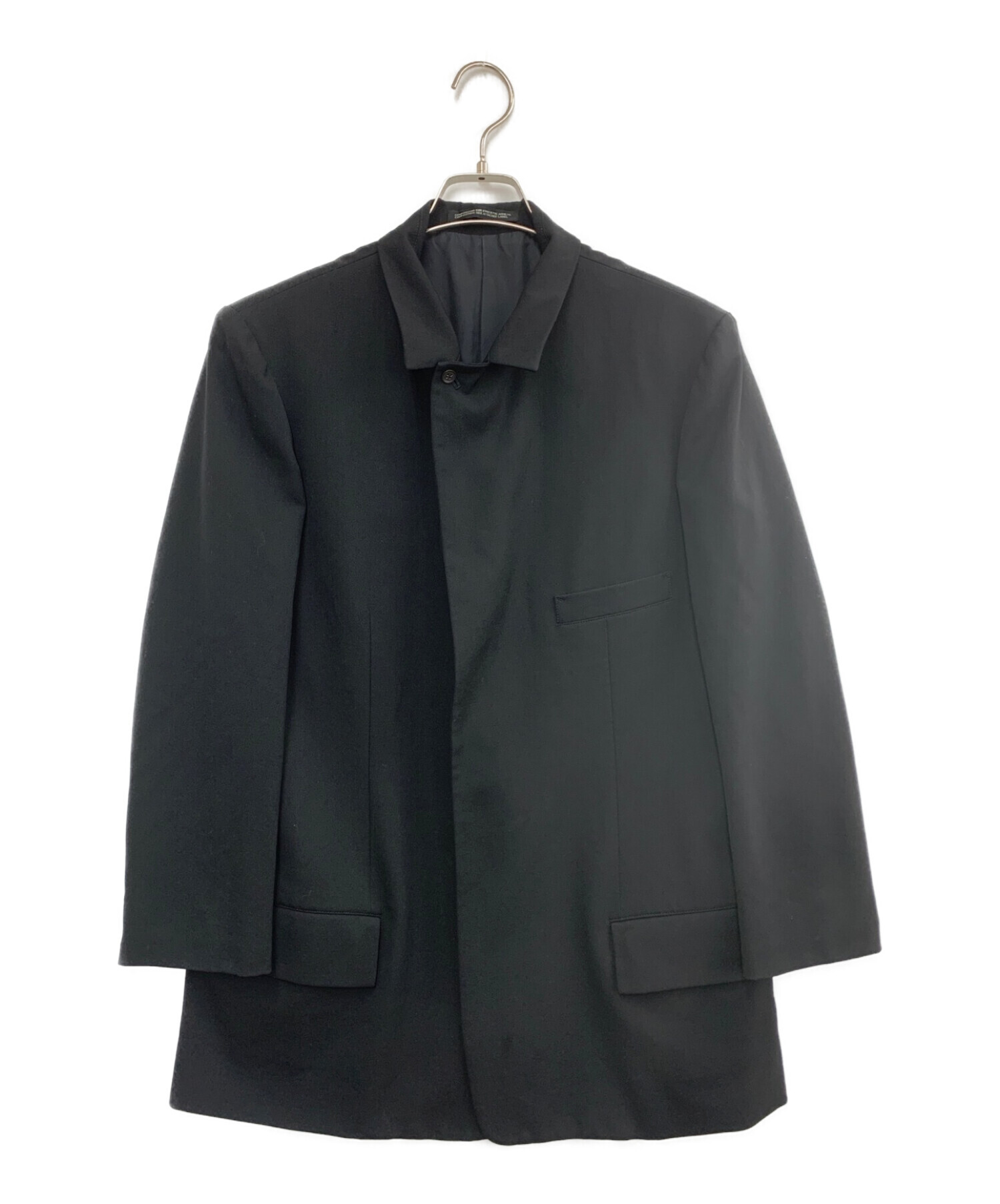 Y'S YOHJI YAMAMOTO (ワイズ ヨウジヤマモト) テーラードジャケット ブラック サイズ:4