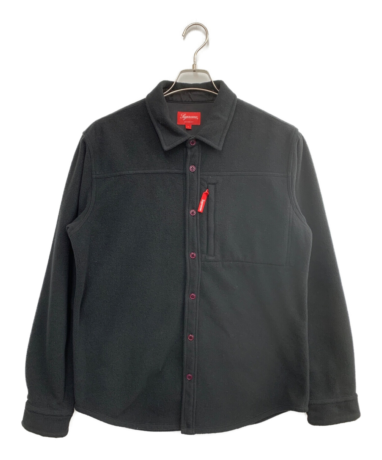 SUPREME (シュプリーム) フリースジャケット ブラック サイズ:L