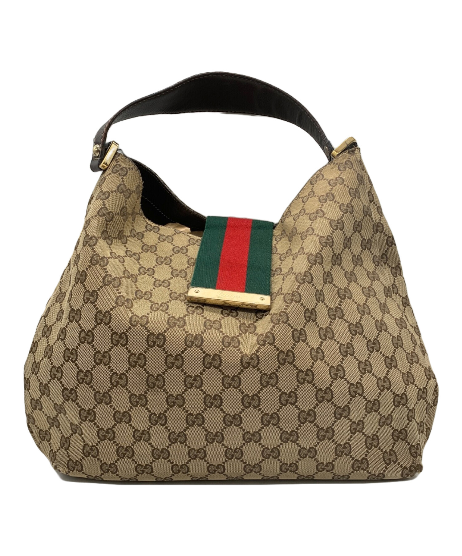 中古・古着通販】GUCCI (グッチ) セミショルダーバッグ ベージュ×ブラウン｜ブランド・古着通販 トレファク公式【TREFAC  FASHION】スマホサイト