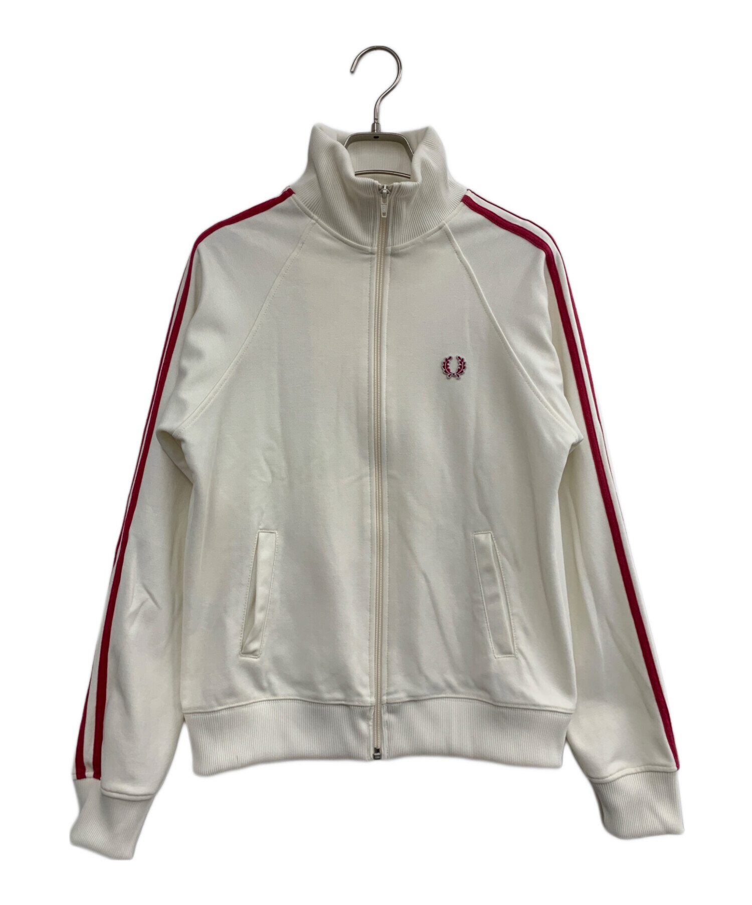 中古・古着通販】FRED PERRY (フレッドペリー) トラックジャケット ホワイト×レッド サイズ:40｜ブランド・古着通販  トレファク公式【TREFAC FASHION】スマホサイト