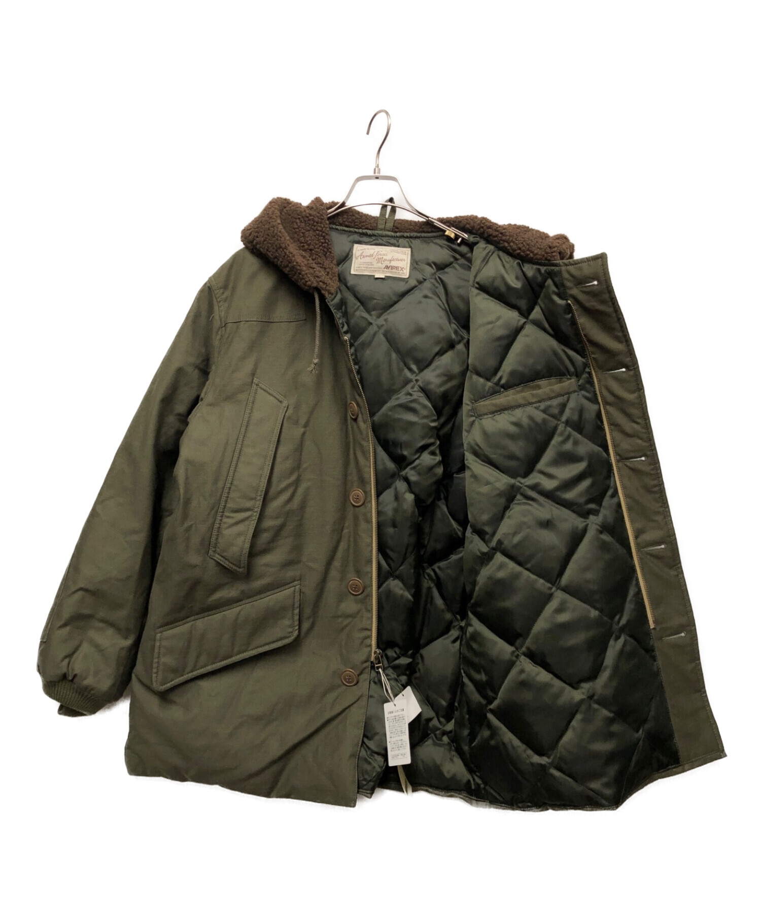 中古・古着通販】AVIREX (アヴィレックス) B-9 DOWN JACKET グリーン