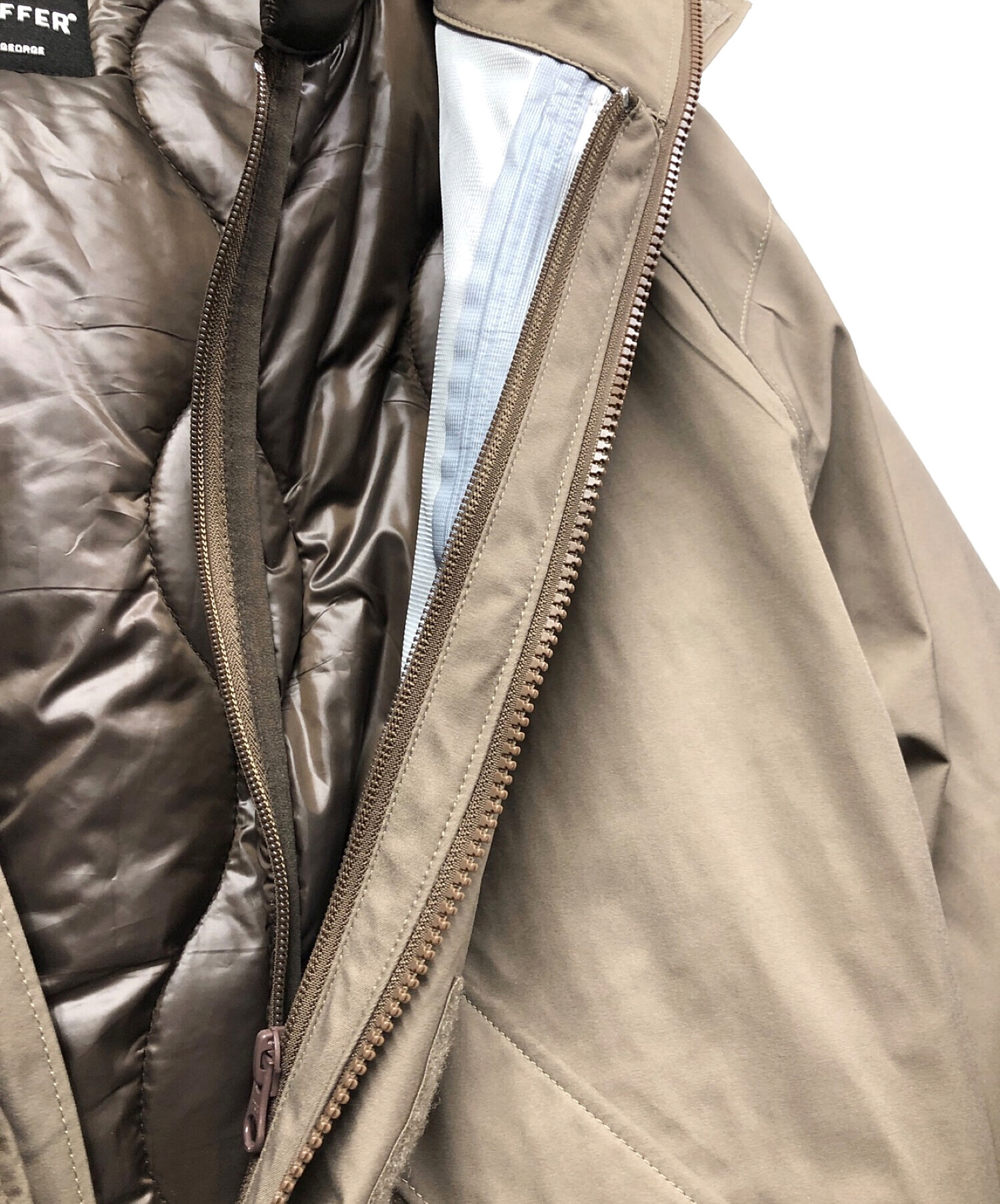 The Duffer of ST.George (ザ ダファーオブセントジョージ) 3way DENALI JACKET ブラウン サイズ:L