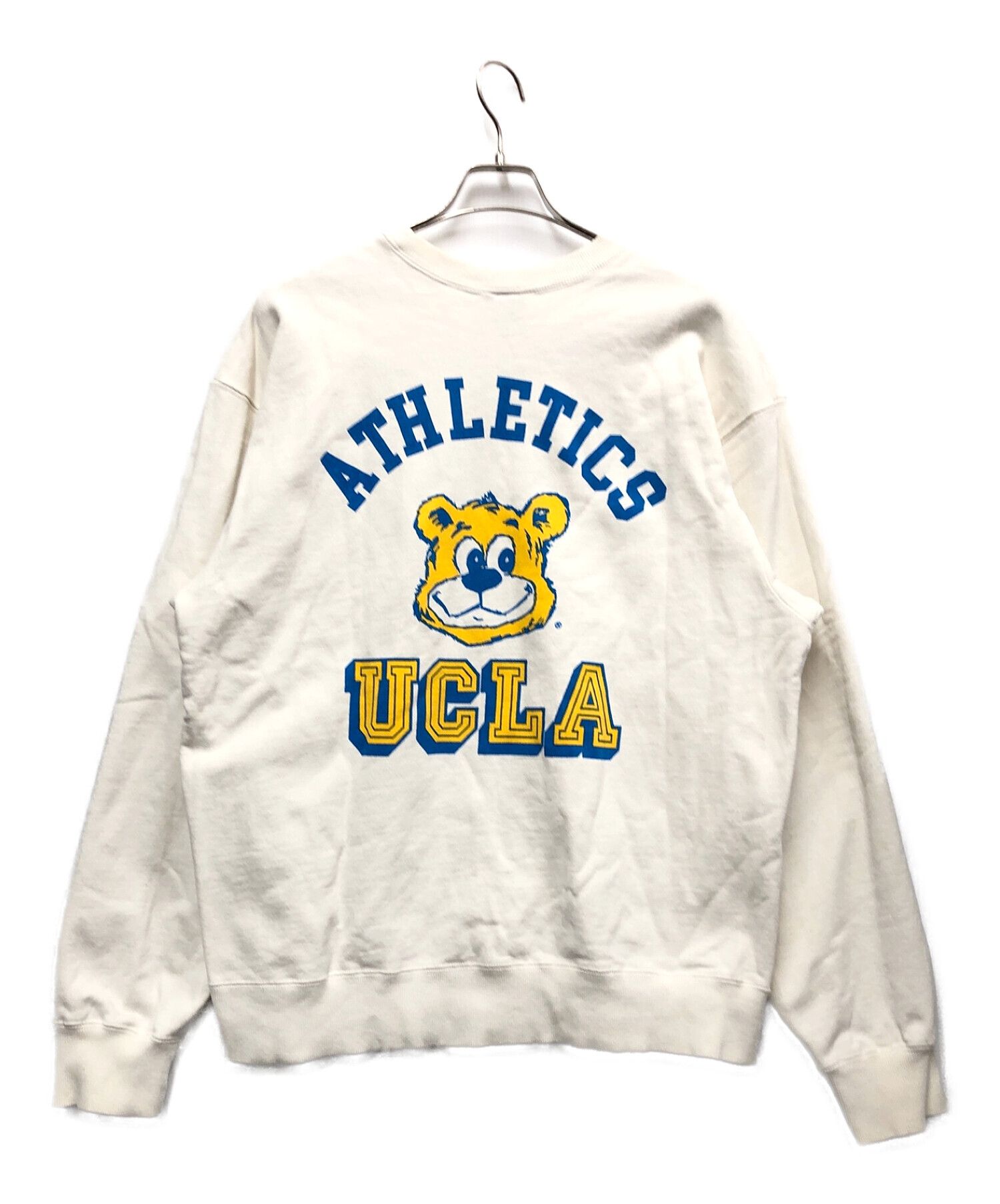 UCLA (ユーシーエルエー) クルーネックスウェット ホワイト サイズ:L