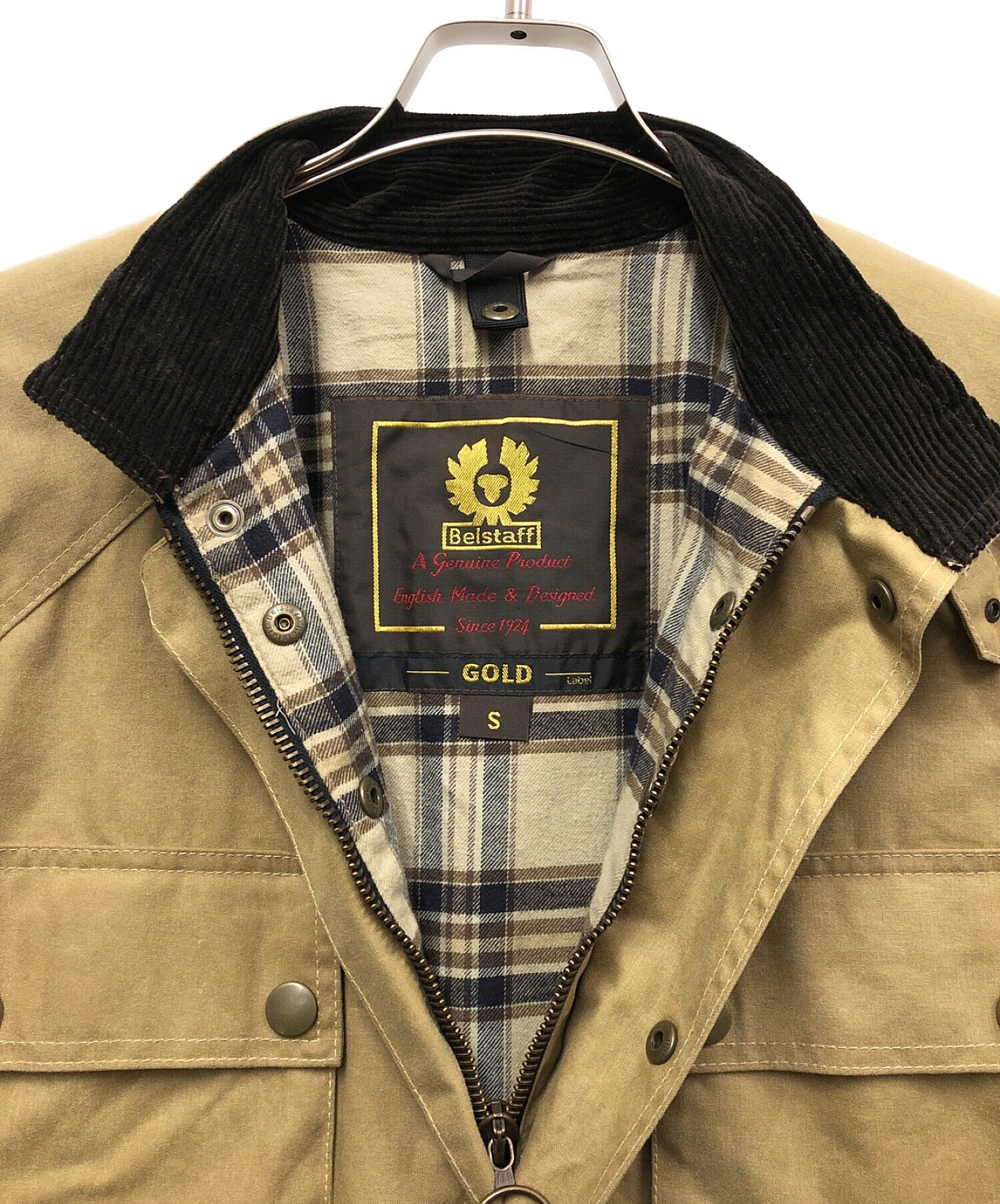 BELSTAFF (ベルスタッフ) ［古着］オイルドジャケット ベージュ サイズ:Ｓ