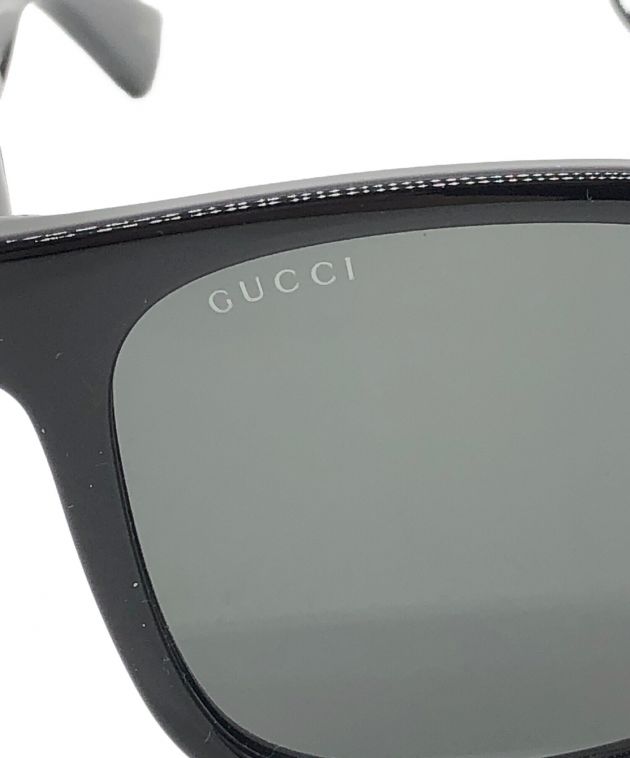 中古・古着通販】GUCCI (グッチ) スクエアサングラス ブラック サイズ