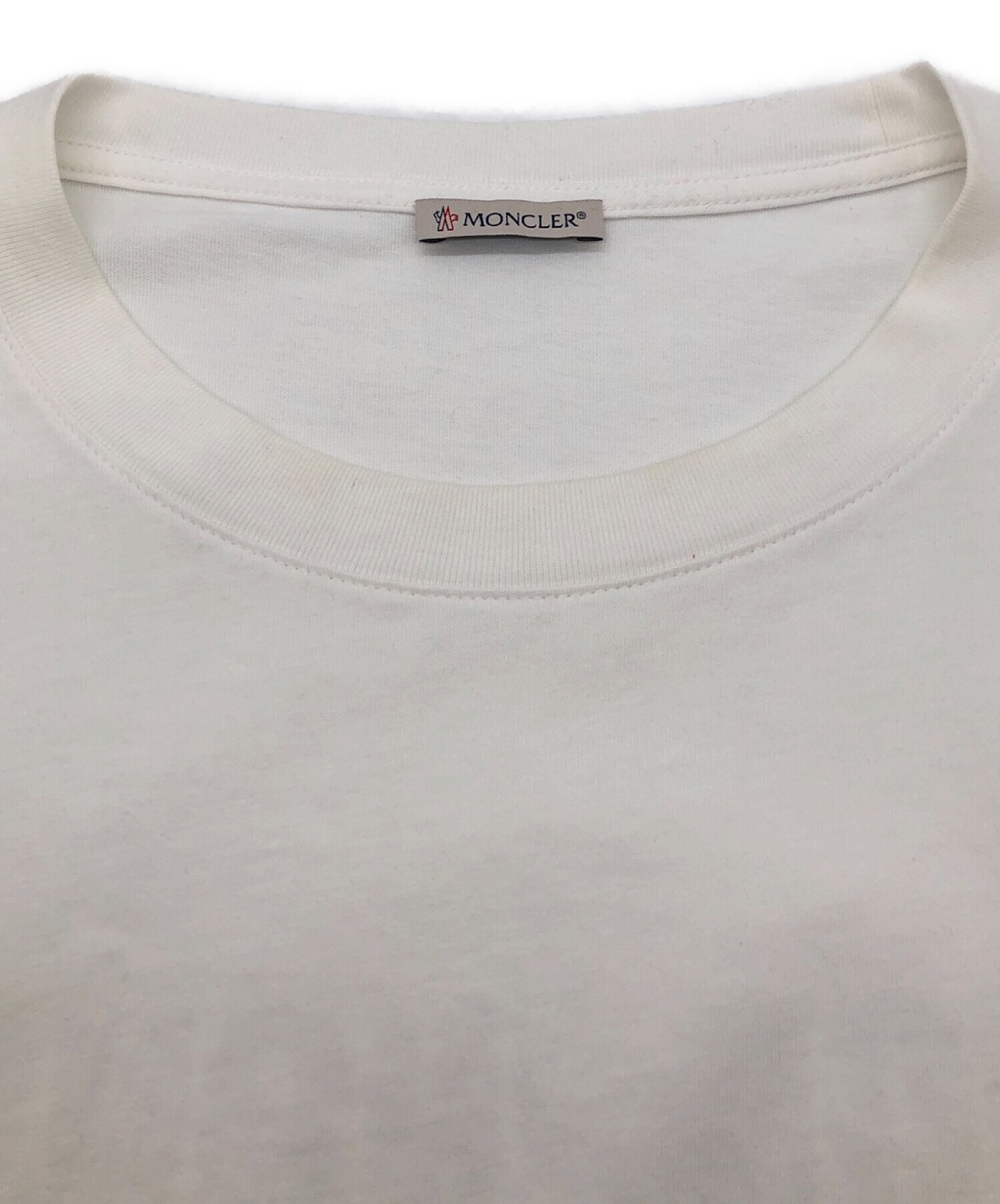 MONCLER (モンクレール) バックプリントTシャツ ホワイト サイズ:L