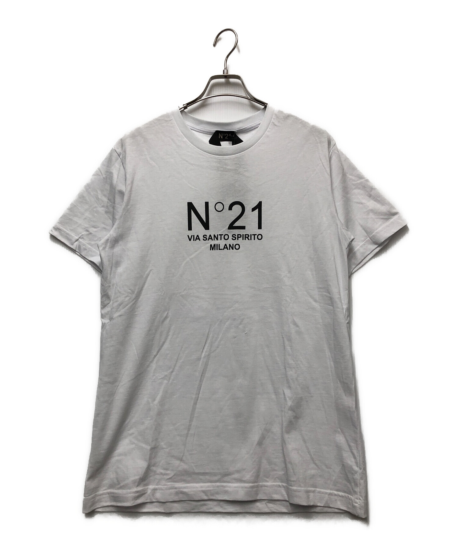 中古・古着通販】N21 numero ventuno (N21 ヌメロヴェントゥーノ) プリントTシャツ ホワイト×ブラック サイズ:M｜ブランド・古着通販  トレファク公式【TREFAC FASHION】スマホサイト