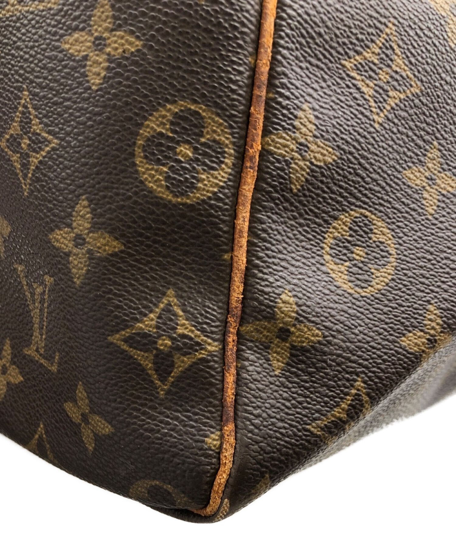 LOUIS VUITTON◇キーポル60_モノグラム_BRW/PVC/BRW/鍵欠品/持ち手擦れ