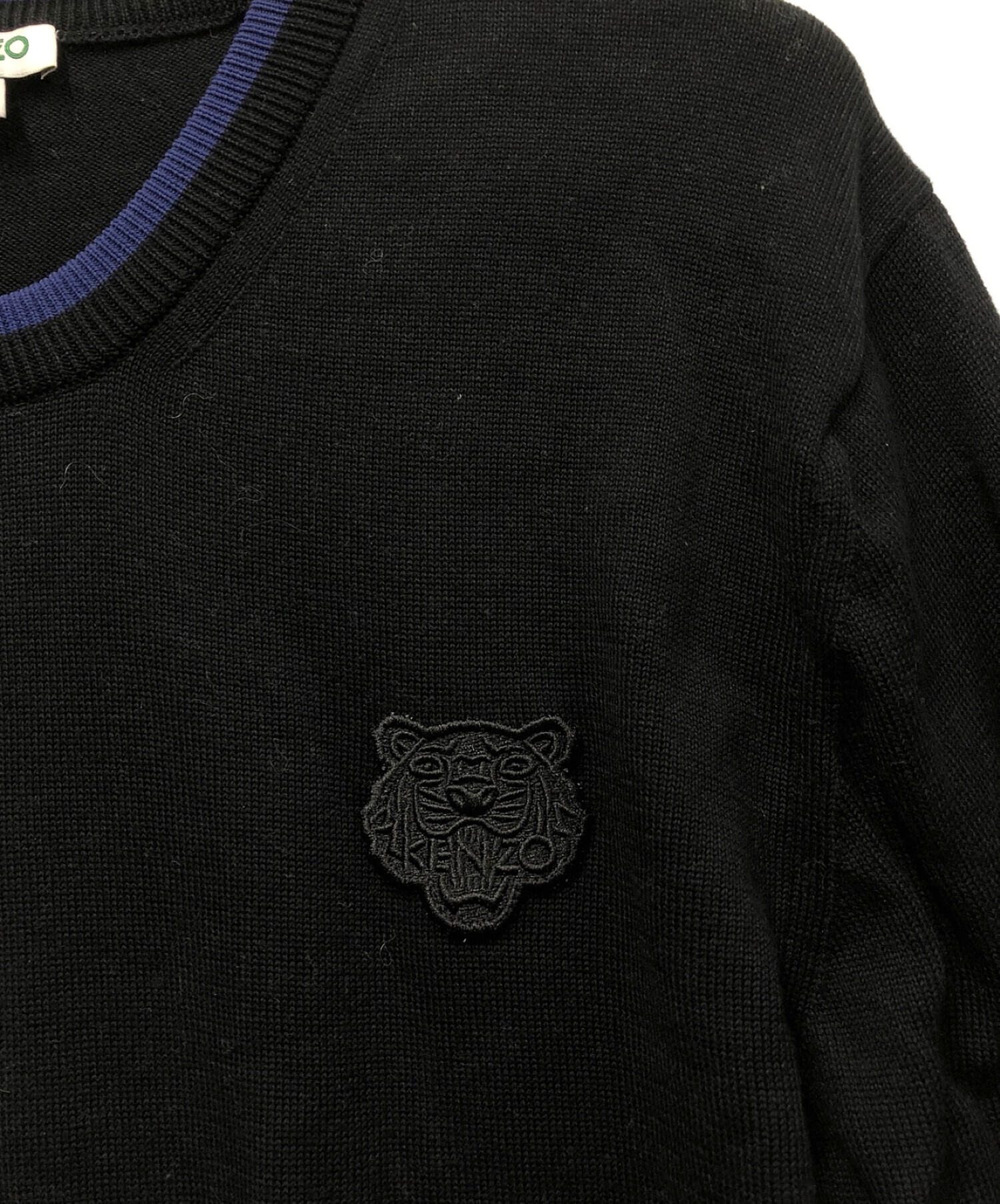 適当な価格 【極美品】KENZO ケンゾー スリーブロゴ セーター ブラック 