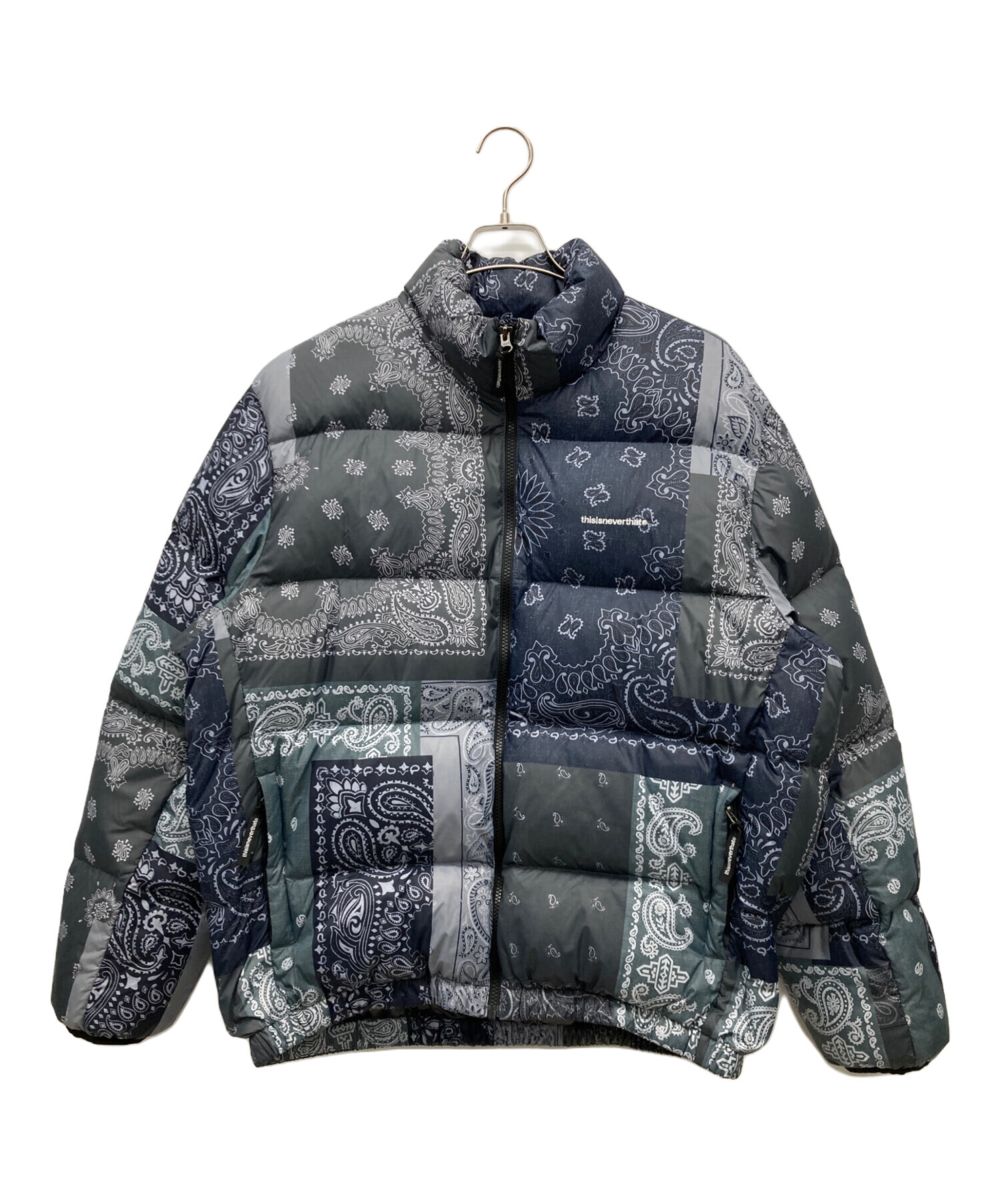 中古・古着通販】thisisneverthat (ディスイズネバーザット) PERTEX T Down Jacket グレー×ネイビー  サイズ:SIZE L｜ブランド・古着通販 トレファク公式【TREFAC FASHION】スマホサイト