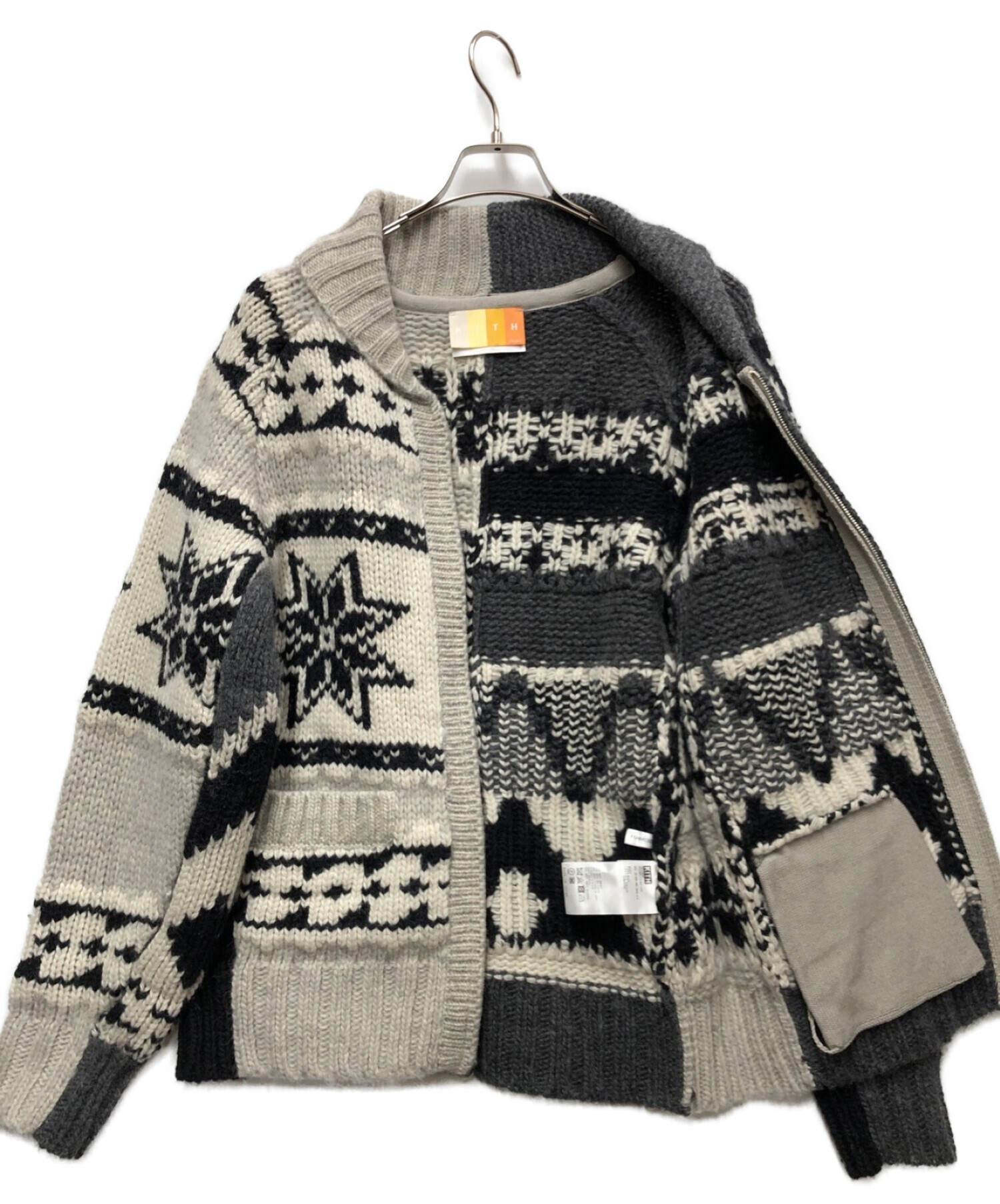 KITH (キス) Doubtless Peaks Full Zip Cardigan Sweater グレー サイズ:S 未使用品