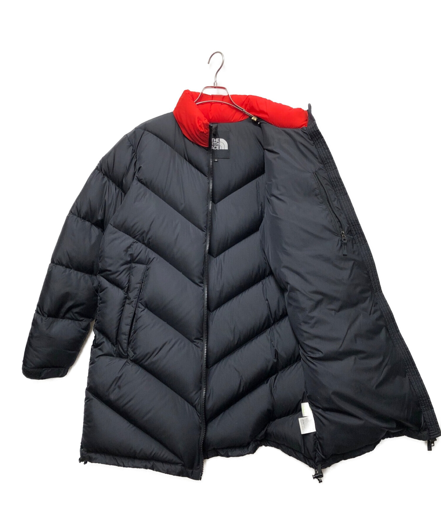 THE NORTH FACE (ザ ノース フェイス) ASCENT COAT ブラック×レッド サイズ:M