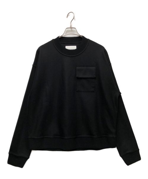 【中古・古着通販】JIL SANDER (ジルサンダー) ウールポケットスウェット ブラック サイズ:Ｓ｜ブランド・古着通販  トレファク公式【TREFAC FASHION】スマホサイト