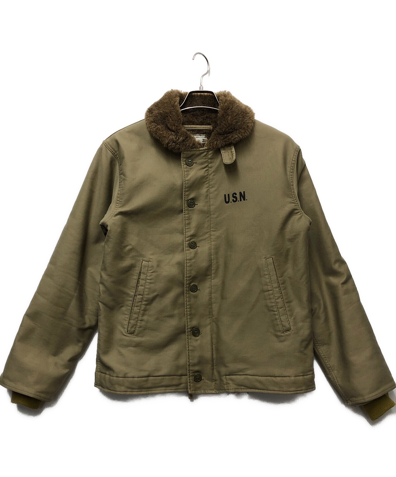 navy department (ネイビーデパートメント) デッキジャケット カーキ サイズ:36