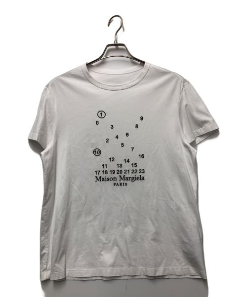 【中古・古着通販】Maison Margiela (メゾンマルジェラ) カレンダーグラフィックロゴTシャツ ホワイト サイズ:S｜ブランド・古着通販  トレファク公式【TREFAC FASHION】スマホサイト