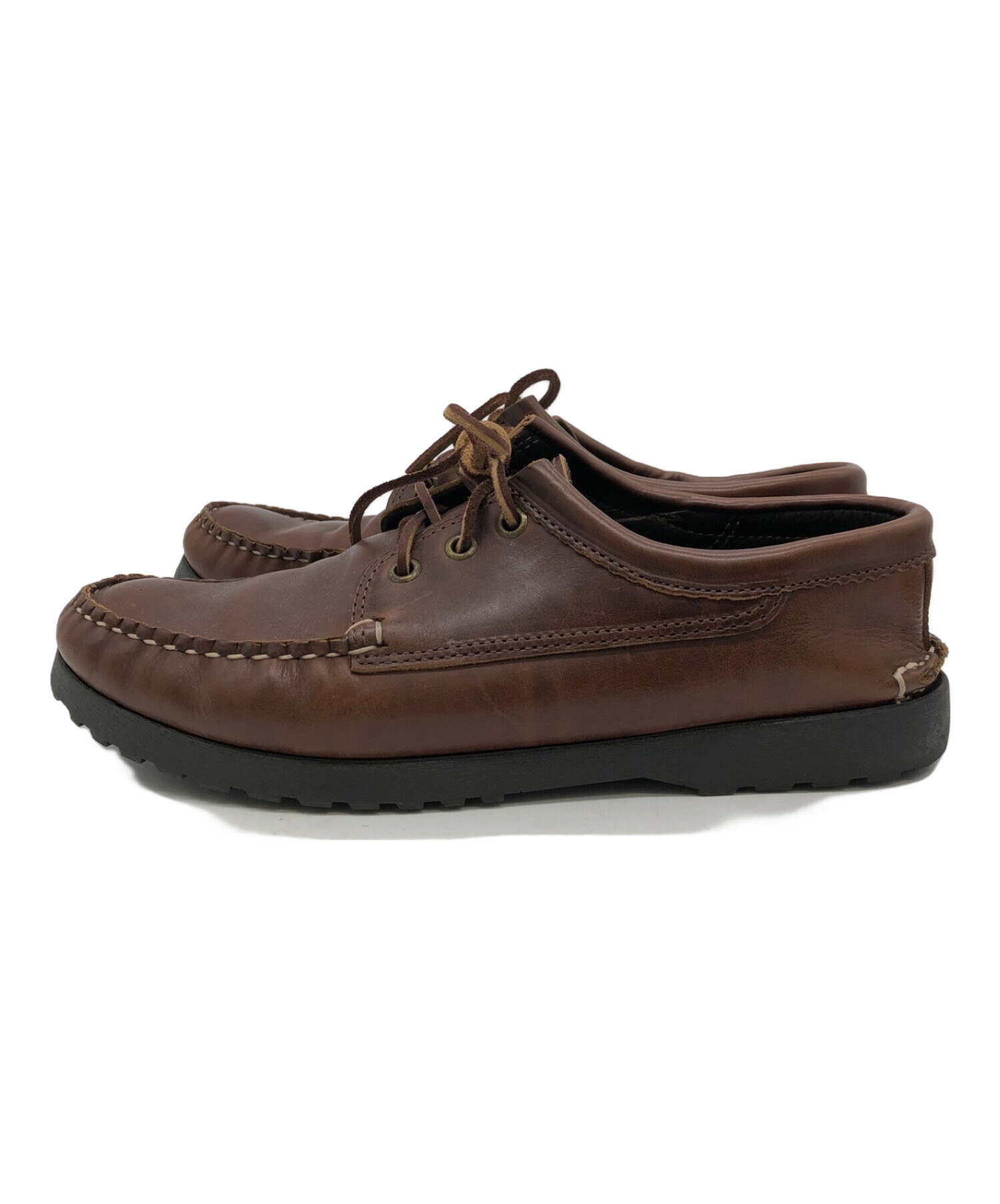 QUODDY.TRAIL MOCCASIN CO. (クオディートレイルモカシン) レザーシューズ ブラウン サイズ:27